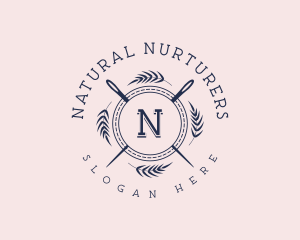 Seamstress Needle Stitch logo design