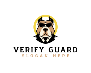 Pit Bull Security Dog logo design