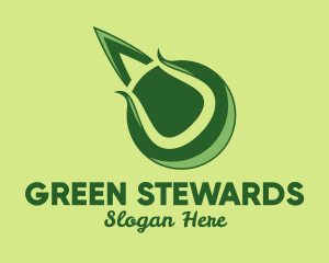 Fast Green Tennis Ball  logo design