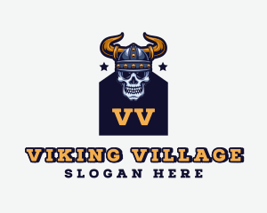 Viking Skull Gaming logo design