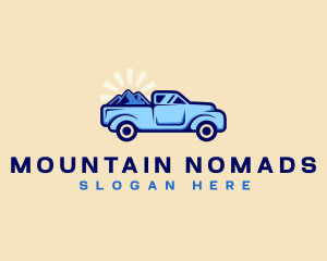 Mountain Sand Truck logo design