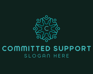 People Community Charity logo design