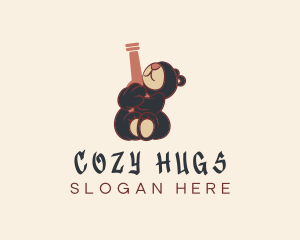 Bear Hug Beer Bottle logo design