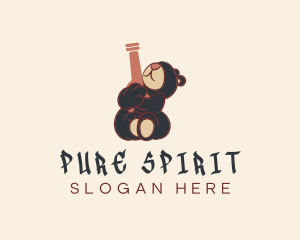 Bear Hug Beer Bottle logo design