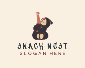 Bear Hug Beer Bottle logo design