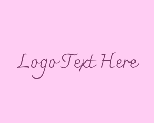 Fashion Cursive Wordmark Logo