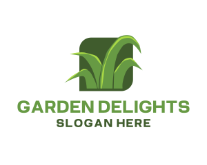 Green Grass Lawn logo design