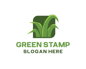 Green Grass Lawn logo design