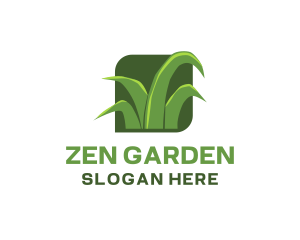 Green Grass Lawn logo design