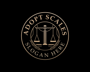 Justice Law Scale logo design