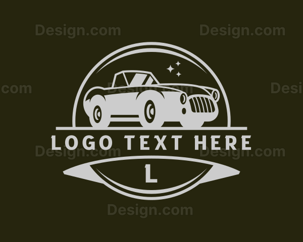 Vintage Car Mechanic Logo