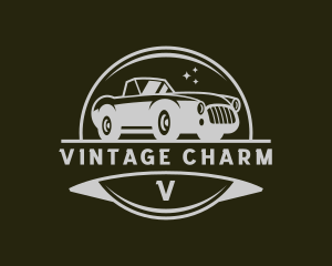 Vintage Car Mechanic logo design