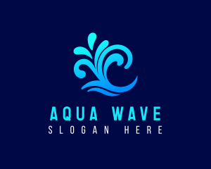 Water Wave Splash  logo design