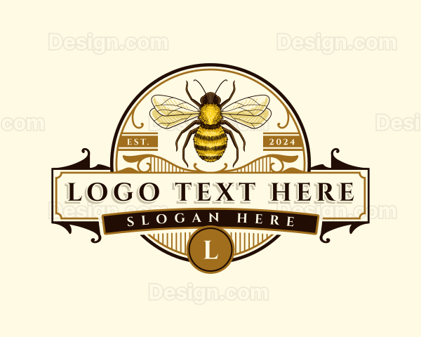 Apiculture honey Bee Logo