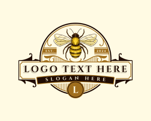 Apiculture honey Bee logo