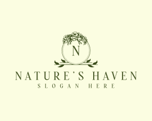 Nature Floral Bouquet logo design