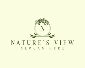 Nature Floral Bouquet logo design