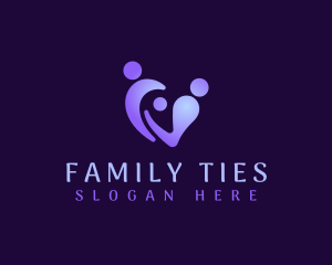 Human Family People logo design