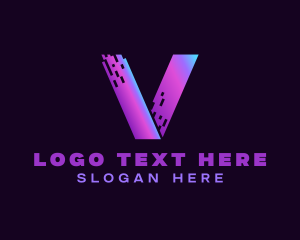 Digital MarketingLetter V  logo