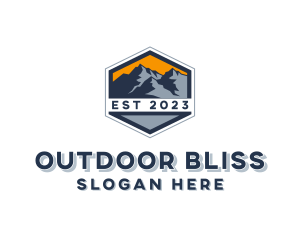 Mountain Outdoor Adventure logo design