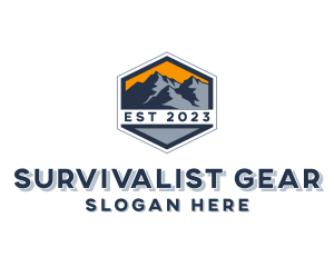 Mountain Outdoor Adventure logo design