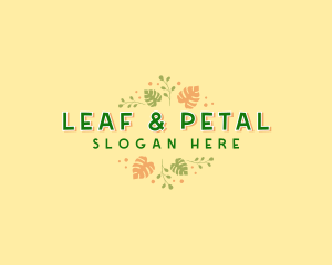 Botanical Leaf Ornament logo