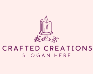 Spiritual Candle Light  logo design