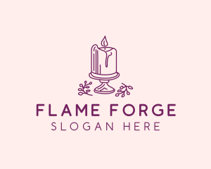 Spiritual Candle Light  logo design