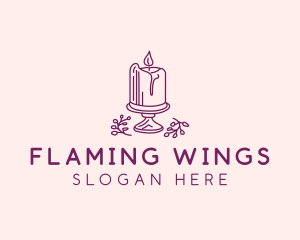 Spiritual Candle Light  logo design