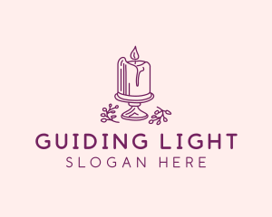 Spiritual Candle Light  logo design