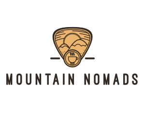 Mountain Coffee Cup logo design