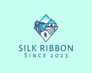 Santorini Greek Island logo design