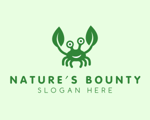 Natural Leaf Crab logo design