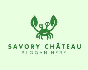 Natural Leaf Crab logo design