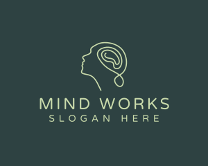 Mental Brain Meditation logo design