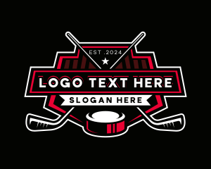 Hockey Sports Athlete logo design