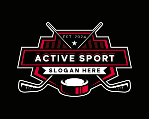 Hockey Sports Athlete logo