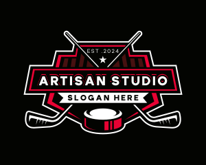 Hockey Sports Athlete logo design