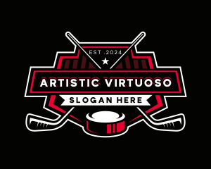 Hockey Sports Athlete logo design