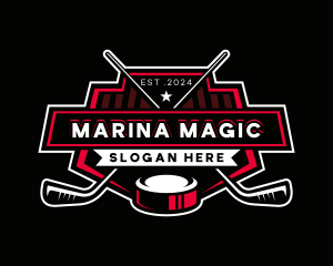 Hockey Sports Athlete logo design