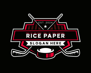 Hockey Sports Athlete logo design