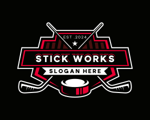 Hockey Sports Athlete logo design