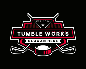 Hockey Sports Athlete logo design