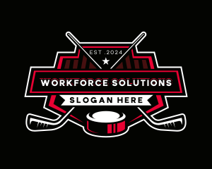 Hockey Sports Athlete logo design