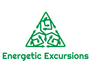 Green Triangular Vines logo design