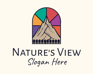 Stained Glass Mountain  logo