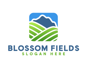 Natural Mountain Field   logo design