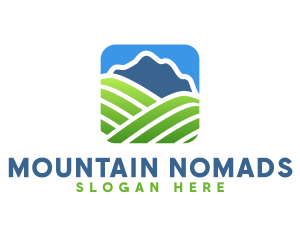 Natural Mountain Field   logo design