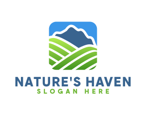 Natural Mountain Field   logo design