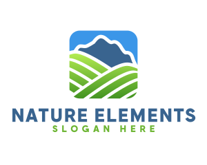 Natural Mountain Field   logo design